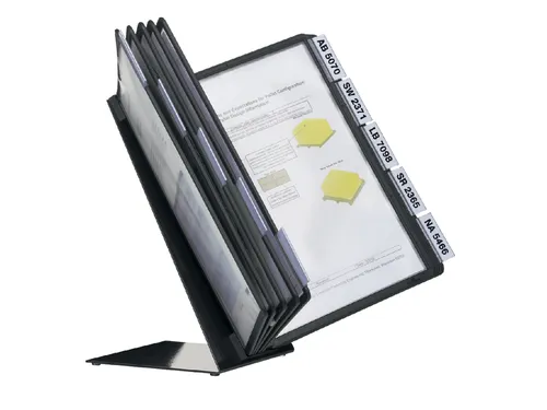 Bureaustandaard Durable Vario met 10 Tassen A4 zwart