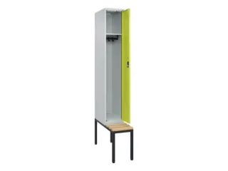 locker met bank,HxBxD 2120x300x815mm,1vak,vak B 300mm,cilinderslot - 1