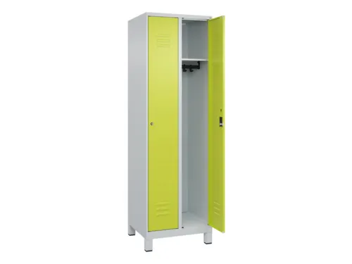 locker,HxBxD 1950x600x500mm,2vak,vak B 300mm,cil.-slot,voeten