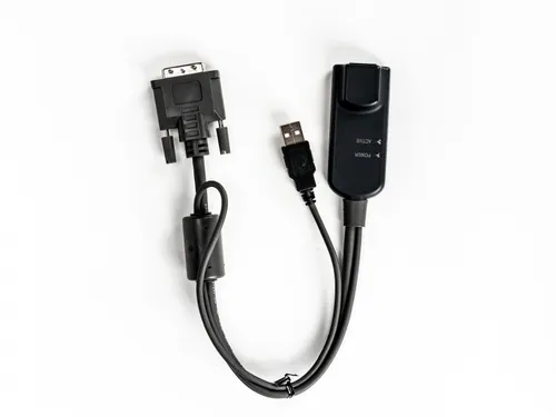 Vertiv Avocent MPUIQ-VMCDV, 0,3556 m, USB, USB, Zwart, DVI, USB 2.0