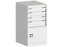 ladekast HxBxD 1000x525x525mm 4laden romp RAL7035 front RAL7035