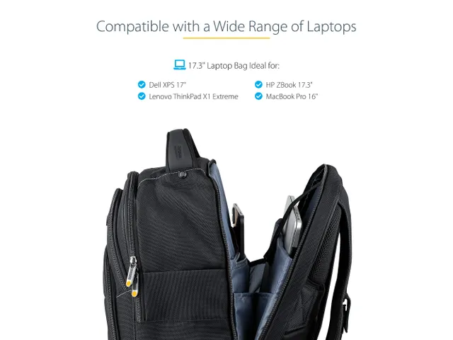 17.3 Inch Laptop Rugzak met Verwijderbare Opbergtas