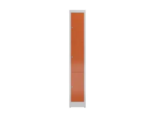 Lockerkast 1800x310x500mm 1x3 vakken cilinderslot, sokkel, RAL3000 - 2
