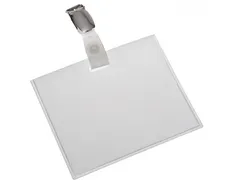 Badgehouder Met Strip En Clip 90 X 60 Mm Gesloten