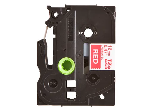 Labeltape Brother P-touch TZe-435 standaard 12mm wit op rood