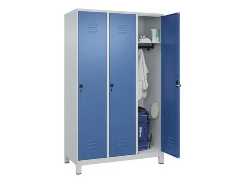 locker,HxBxD 1950x1200x500mm,3vak,vak B 400mm,draaigrendel,voeten