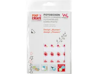 Fotohoeken walther design bloemen 2 vellen à 42 stuks - 1