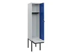 locker met bank,HxBxD 1950x400x815mm,1vak,vak B 400mm,draaigrendel