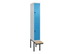 Dubbeldekse dekenkist,HxBxD 2120x300x815mm,1x2vak.,vak B 300mm