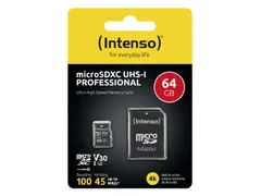 Intenso Micro Sdhc Geheugenkaart Uhsi 64gb