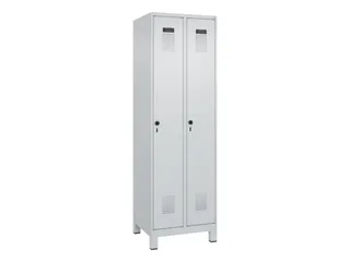 locker,HxBxD 1950x600x500mm,2vak,vak B 300mm,draaigrendel,voeten - 3