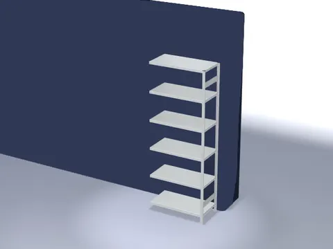 systeemstelling,aanbouwveld,HxBxD 2500x1010x535mm,vakl. 330kg