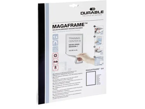 Duraframe A4 zwart, in ophangbare etui