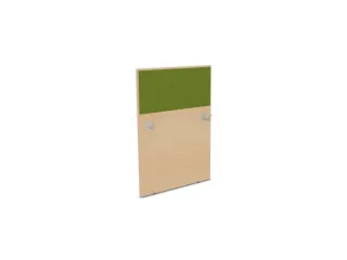 baliepaneel,v. bureau,aanbouw links,B 800mm,NE-esdoorn,BN7048-groen - 1