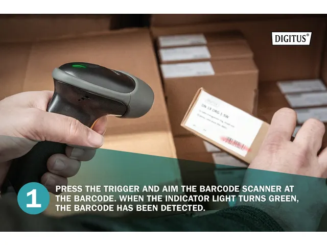 2D Barcode Hand Scanner Qr-Code Met Houder