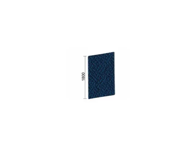 geluidabsorberende scheidingswand,HxBxD 1800x800x41mm,wand stof,blauw