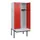 locker met bank,HxBxD 1950x800x815mm,2vak,vak B 400mm,cilinderslot