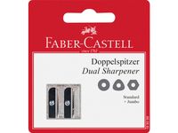 puntenslijper Faber-Castell metaal dubbel op blister