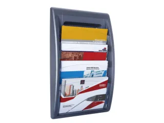 wandfolderhouder,HxBxD 650x395x95mm,v. 4xformaat 240x320mm - 1