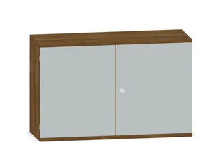 Kantoorkast 770x1200x430mm Decor Romp Noten Decor Front Lichtgrijs - 1