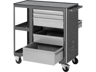 werkbank,HxBxD 950x960x450mm,metaalblad,draagverm. 450kg - 2