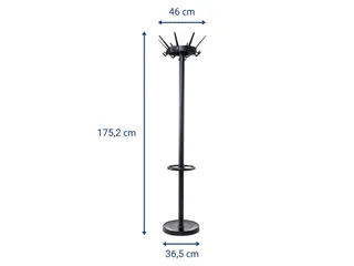 9408090 Kapstok MAULcaligo standvoet 175,2cm zwart - 9