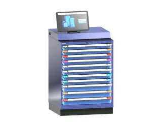 ladekast,HxBxD 1400x805x725mm,11lade(n),PC,touchscreen,regelsoftware - 1