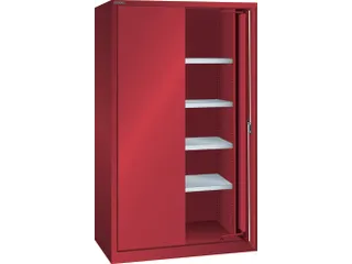zwaarlastkast met zwenkdeuren,HxBxD 1950x1146x690mm,lak RAL3003 - 2