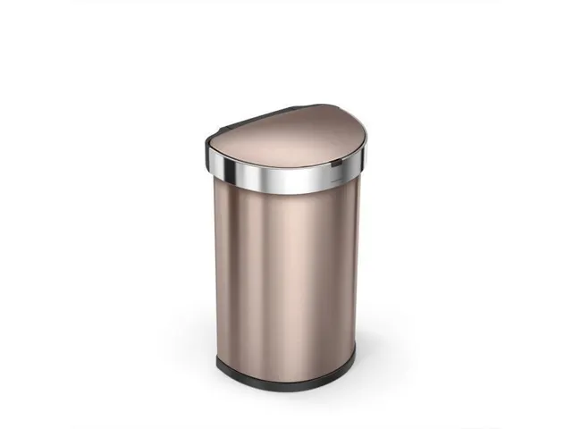 Afvalemmer Liner Pocket Half Rond Sensor 45 Liter Rose Goud