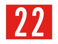 Jalema codetab 2 Rood gelamineerd, rol van 500 tabs