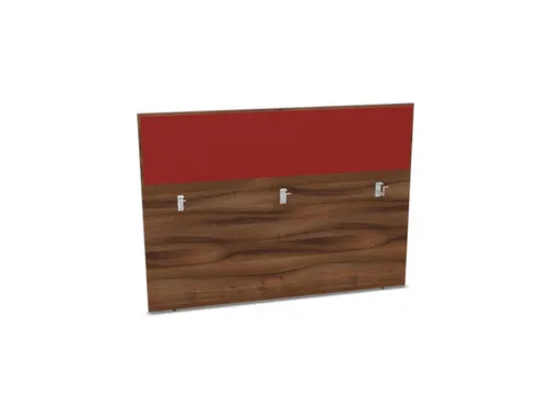 baliepaneel bureau aanbouw achter NP-tiepolo nut BN4011-rood 1600mm