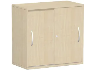 kantoor-schuifdeurkast HxBxD 798x800x425mm hout esdoorn 2 OH - 2