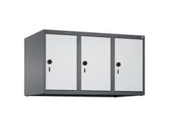 opzetkast,v. locker,3vak.,vak B 300mm,HxBxD 500x900x500mm,vleugeldeur