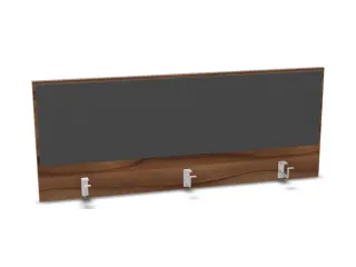 opzetpaneel bureau aanbouw achter NP-tiepolo nut antraciet 1400mm - 1