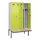 PBM-locker met bank,HxBxD 2120x1200x815mm,4vak,vak B 300mm