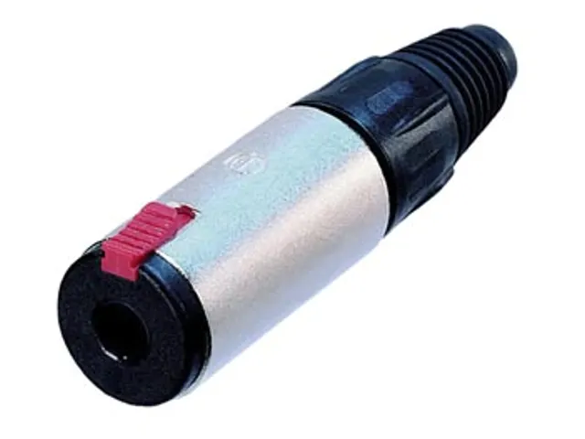 Neutrik - Jack Plug Connector, 3-Polig Vrouwelijk, Verzilverd, Vernikk