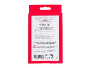 Viltstift Bruynzeel Kids Twin Point assorti 20 stuks - 7