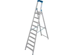 industriële ladder,eenzijdig,10treden m. R13-laag,treden met profiel