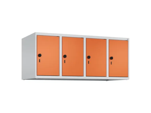 opzetkast,v. locker,4vak.,vak B 300mm,HxBxD 500x1200x500mm,vleugeldeur