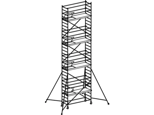 rolsteiger,reik H 9,4m,steiger H 8,64m,4platform(s),m. luik