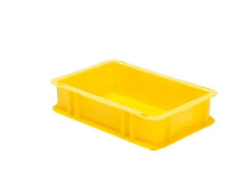 Euronorm-stapelbak 2.7l 75x300x200mm Wanden/bodem Gesloten Geel