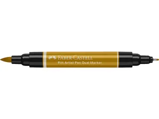 Tekenstift Faber-Castell Pitt Artist Pen duo marker 268 groen goud - 4