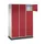 grootvolume-lockersysteem,RAL 7035/RAL 3003,HxBxD 1950x1220x500mm