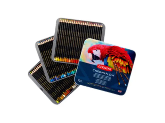 Kleurpotloden Derwent Chromaflow set à 72 kleuren