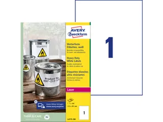 Avery Zweckform L4775 Weerbestendige etiketten A4 210x297 Wit 100stuks - 5