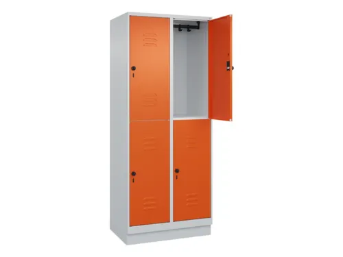 dubbeldekse locker,HxBxD 1950x800x500mm,2x2vak.,vak B 400mm