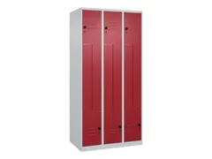 Z-garderobekast,HxBxD 1850x900x500mm,vak B 150/300mm,draaigrendel