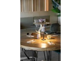Securit Tafellamp Milano LED Zwart-Taupe oplaadbaar dimbaar - 8