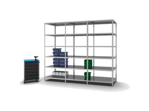 magazijnstelling,grondveld,HxBxD 2500x1000x800mm,vaklast 200kg