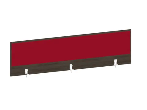 baliepaneel bureau aanbouw achter NV bruin hickory BN4011-rood 1600mm